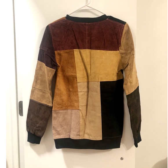 ASOS Milk it vintage 70’s patchwork suede sweater - Picture 6 of 7